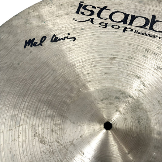Used Istanbul Agop Mel Lewis Ride Cymbal 21" w/Rivets - Good - Drum Center Of Portsmouth