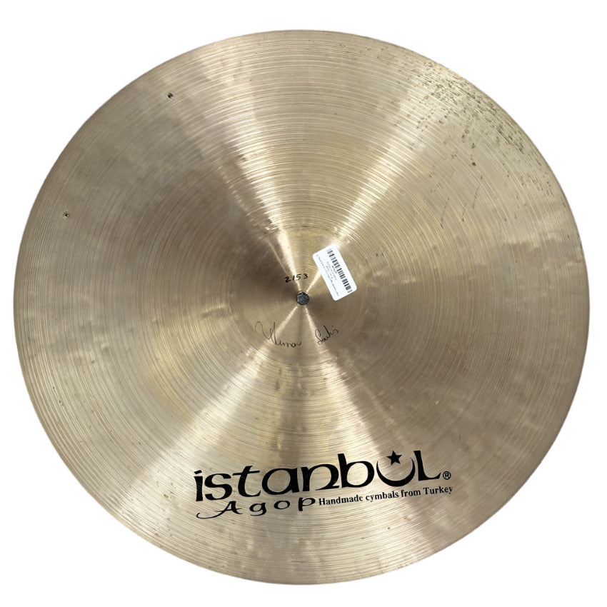 Used Istanbul Agop Mel Lewis Ride Cymbal 21" w/Rivets - Good - Drum Center Of Portsmouth