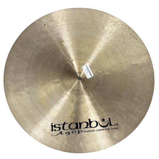 Used Istanbul Agop Mel Lewis Ride Cymbal 21" w/Rivets - Good - Drum Center Of Portsmouth