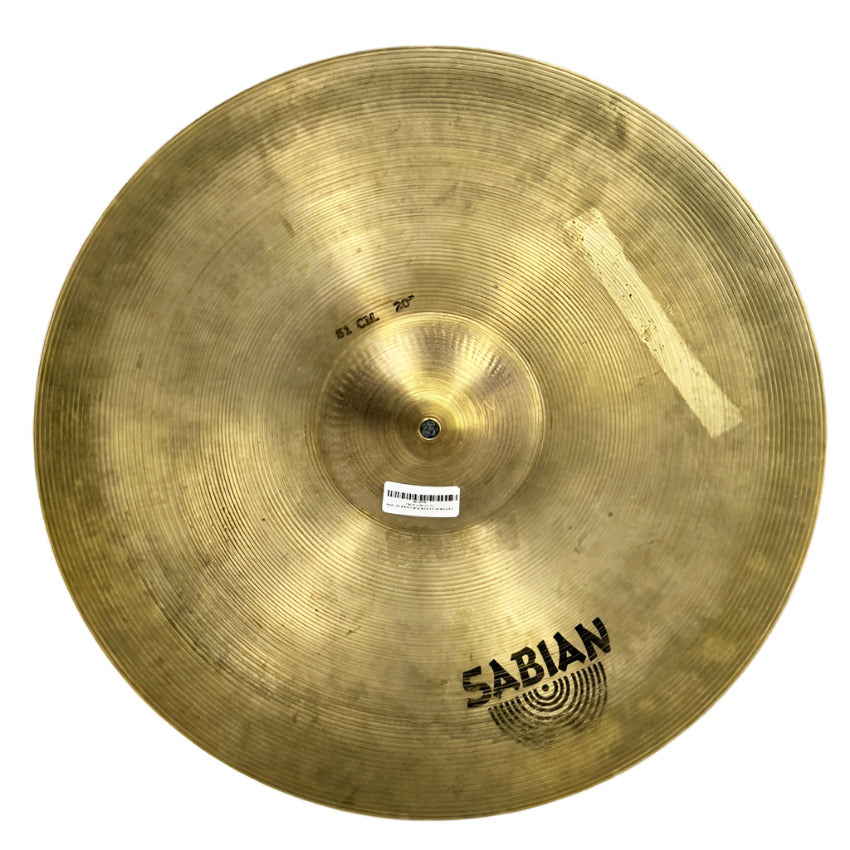 Used Sabian AA Rock Ride Cymbal 20" - Good - Drum Center Of Portsmouth