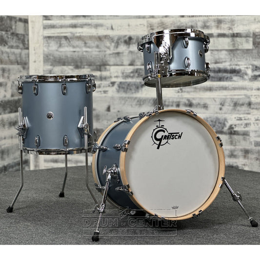 Gretsch Brooklyn 3pc Jazz Drum Set Satin Ice Blue Metallic