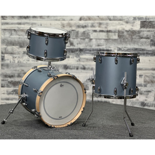 Gretsch Brooklyn 3pc Jazz Drum Set Satin Ice Blue Metallic