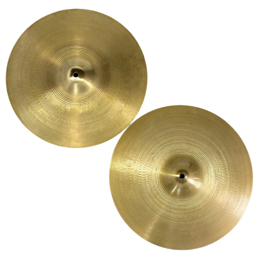 Used Vintage Zildjian A Hi Hat Cymbals 15" 1352/1356 grams - Good - Drum Center Of Portsmouth