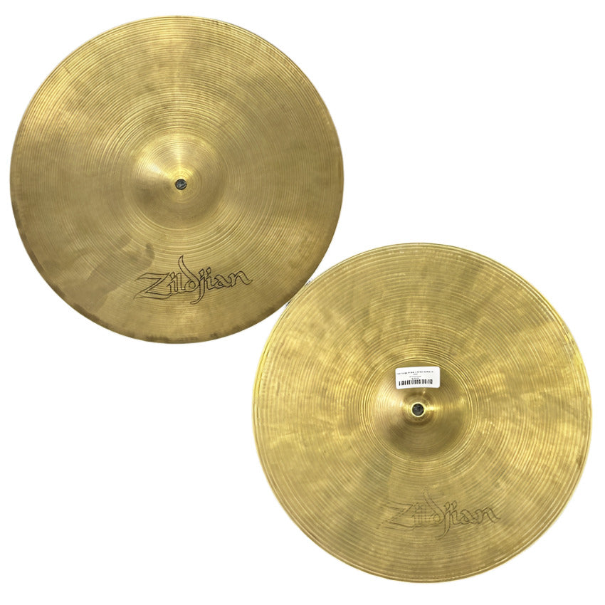 Used Vintage Zildjian A Hi Hat Cymbals 15" 1352/1356 grams - Good - Drum Center Of Portsmouth