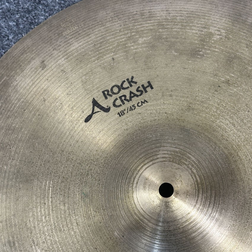 Used Zildjian A Rock Crash Cymbal 18" - Good - Drum Center Of Portsmouth