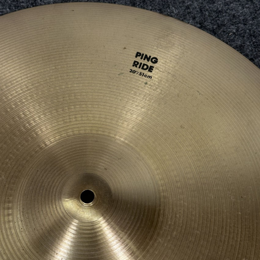Used Zildjian A Ping Ride Cymbal 20" - Fair - Drum Center Of Portsmouth