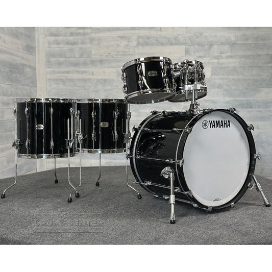 Yamaha Recording Custom 5pc Rock Drum Set Solid Black - Drum Center Of Portsmouth