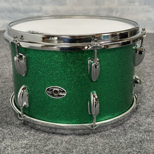 Used Vintage Slingerland 3pc Drum Set Green Sparkle - Very Good - Drum Center Of Portsmouth