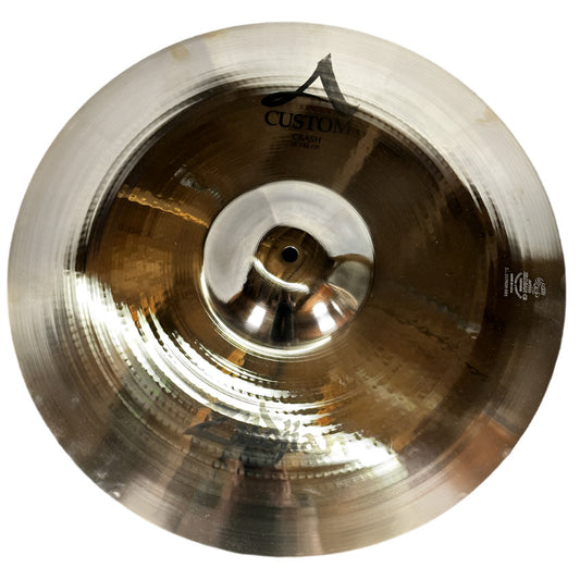 Used Zildjian A Custom Crash Cymbal 18" - Very Good - Drum Center Of Portsmouth