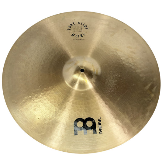 Used Meinl Pure Alloy Traditional Medium Ride Cymbal 22" - Fair - Drum Center Of Portsmouth