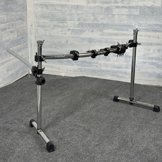 Used Gibraltar Road Series Two Bar Rack System with Side Wing - Fair - Drum Center Of Portsmouth