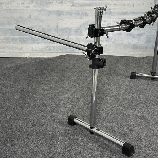 Used Gibraltar Road Series Two Bar Rack System with Side Wing - Fair - Drum Center Of Portsmouth