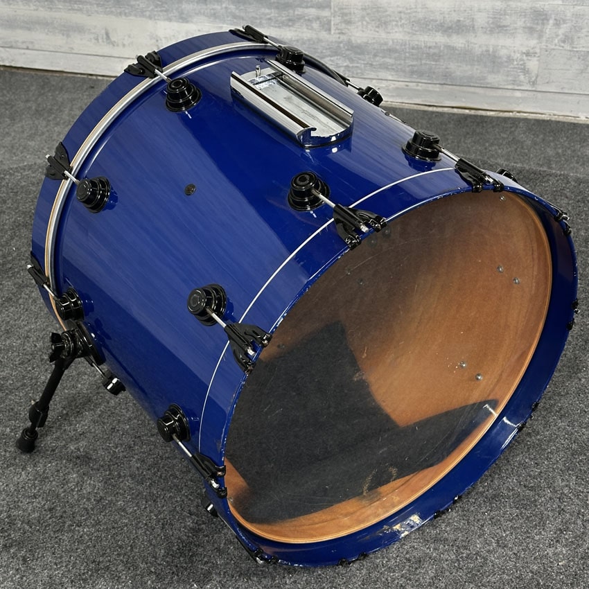 Used DW (Pre-Collectors) 7pc Maple Drum Set Blue w/Black Hardware - Fair - Drum Center Of Portsmouth