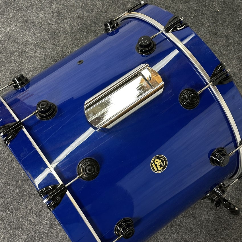 Used DW (Pre-Collectors) 7pc Maple Drum Set Blue w/Black Hardware - Fair - Drum Center Of Portsmouth