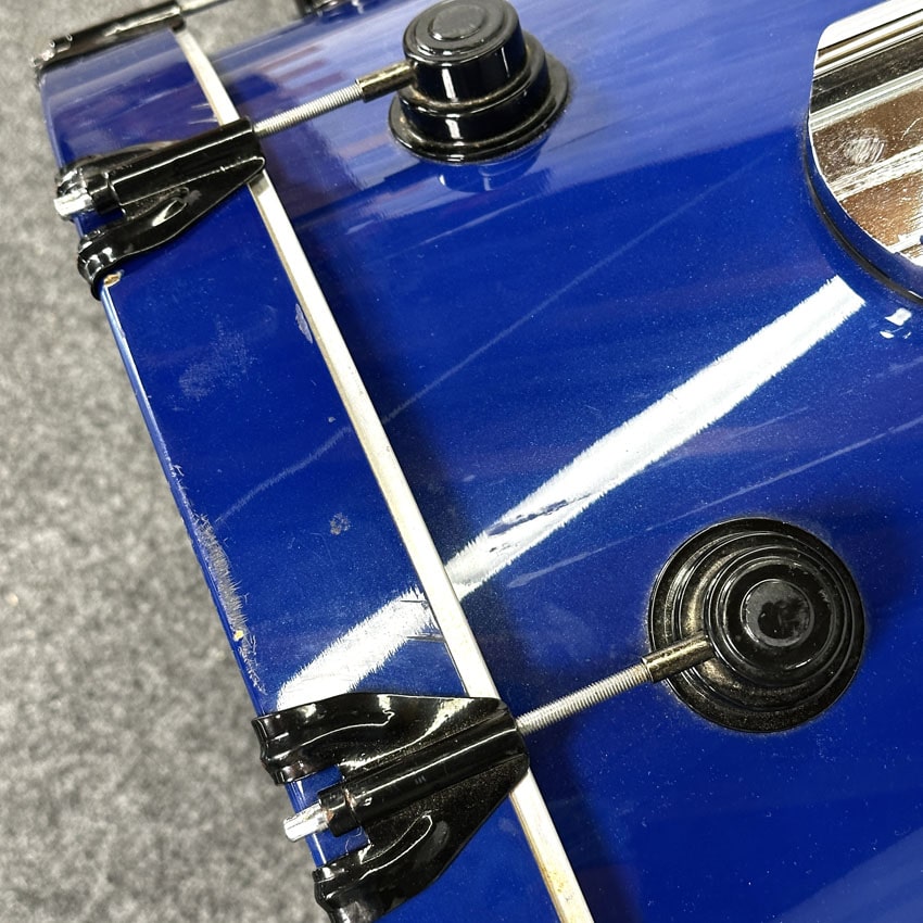 Used DW (Pre-Collectors) 7pc Maple Drum Set Blue w/Black Hardware - Fair - Drum Center Of Portsmouth