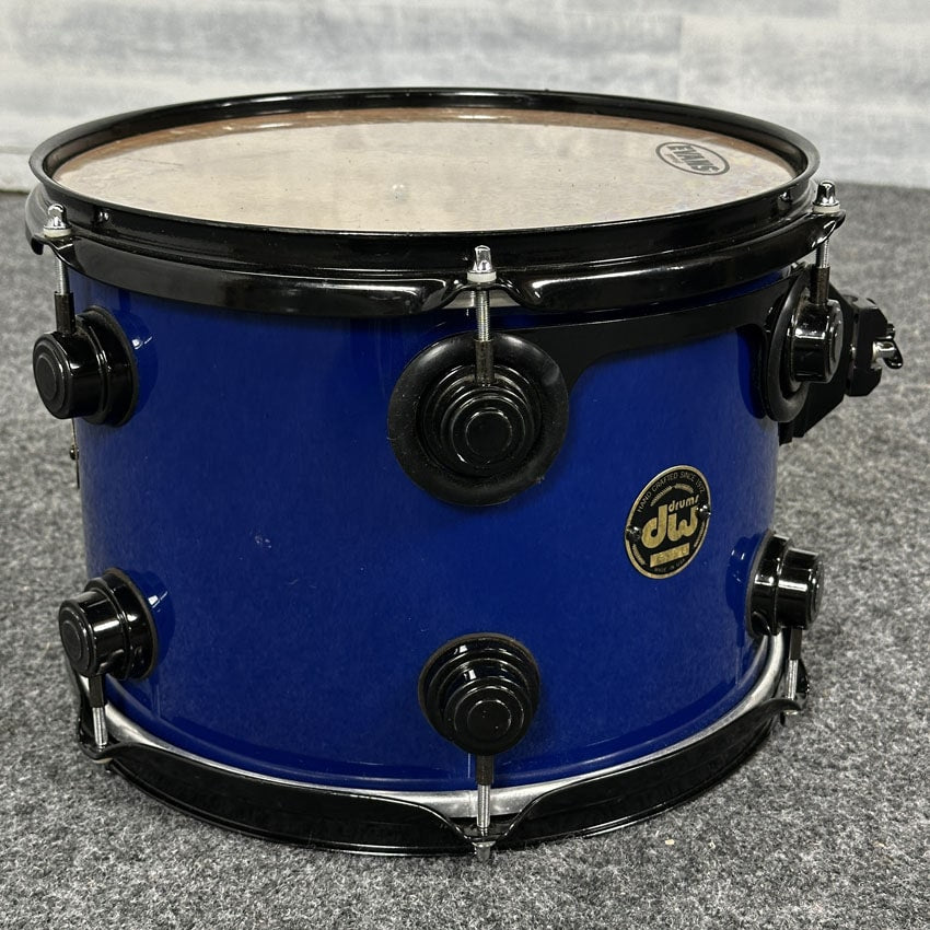 Used DW (Pre-Collectors) 7pc Maple Drum Set Blue w/Black Hardware - Fair - Drum Center Of Portsmouth
