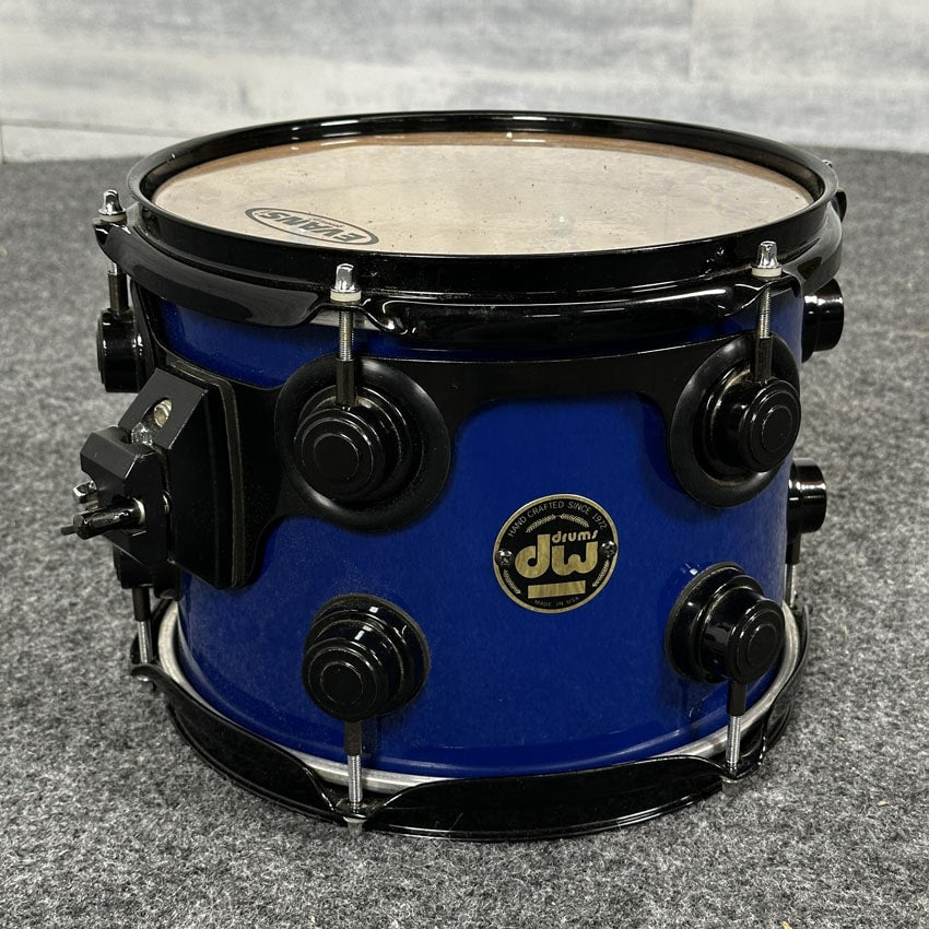 Used DW (Pre-Collectors) 7pc Maple Drum Set Blue w/Black Hardware - Fair - Drum Center Of Portsmouth