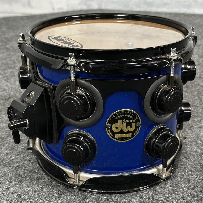 Used DW (Pre-Collectors) 7pc Maple Drum Set Blue w/Black Hardware - Fair - Drum Center Of Portsmouth