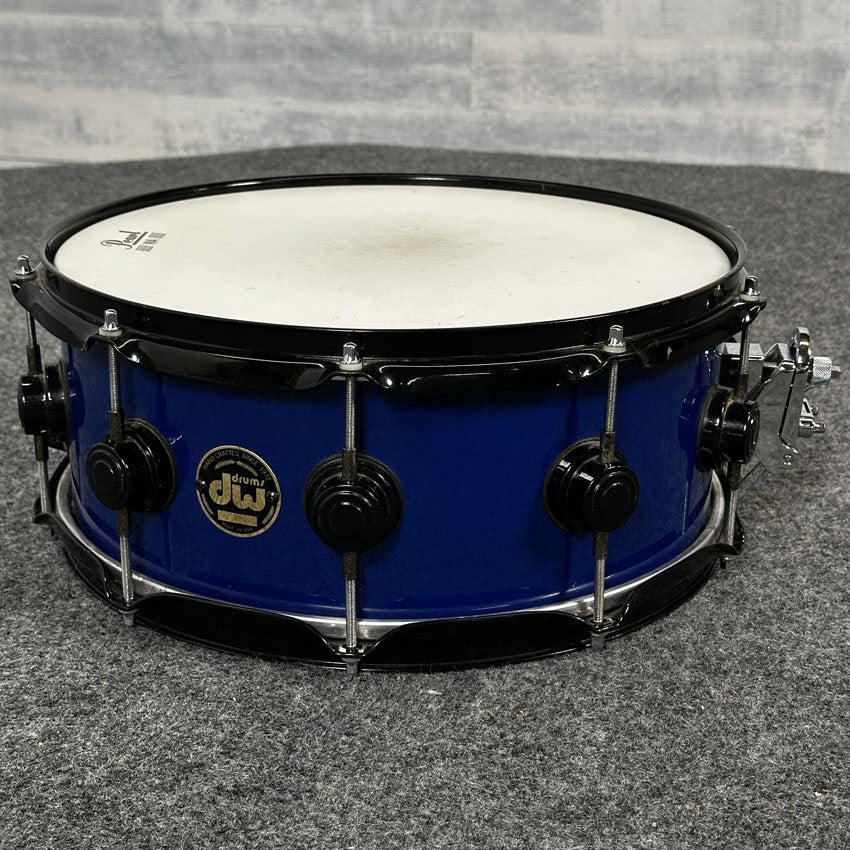 Used DW (Pre-Collectors) 7pc Maple Drum Set Blue w/Black Hardware - Fair - Drum Center Of Portsmouth