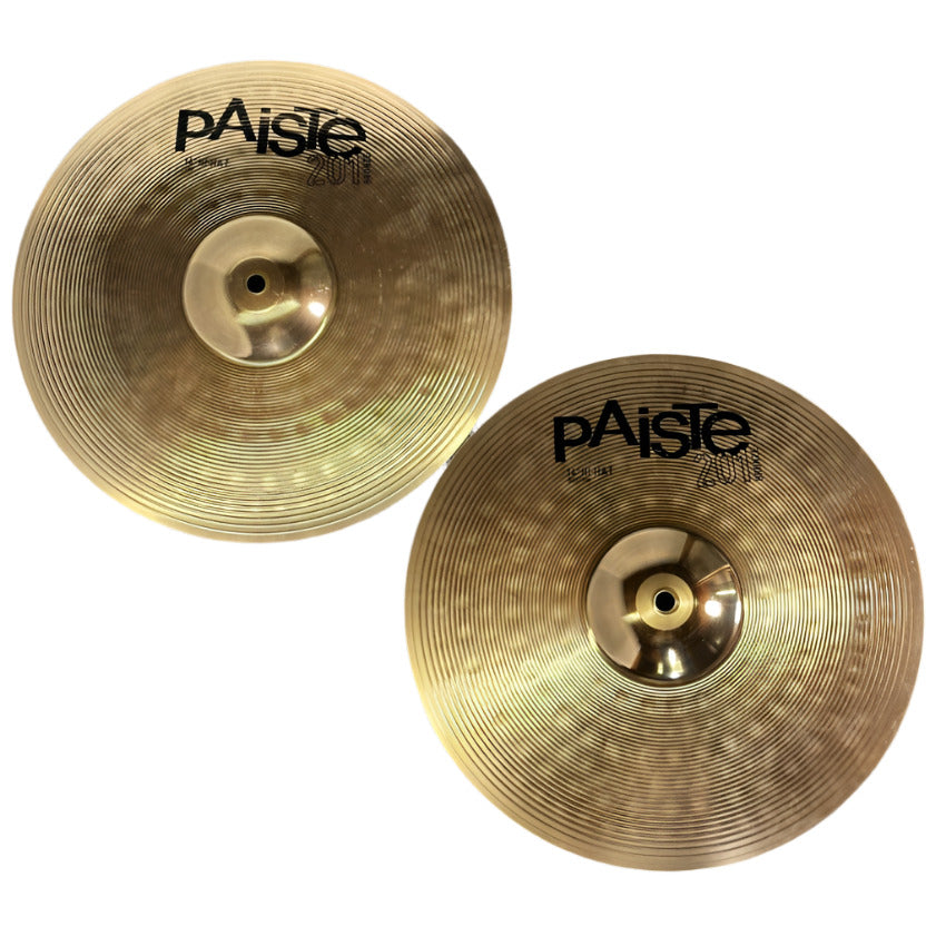 Used Paiste 201 Hi Hat Cymbals 14" - Good - Drum Center Of Portsmouth