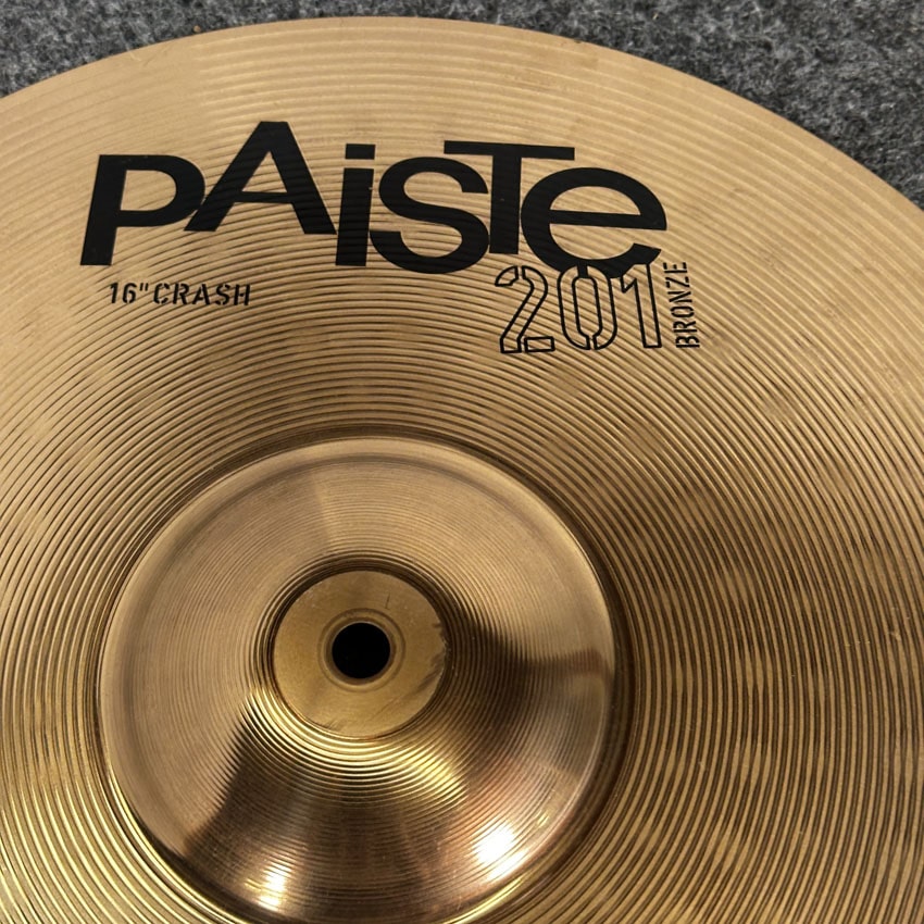 Used Paiste 201 Crash Cymbal 16" - Good - Drum Center Of Portsmouth