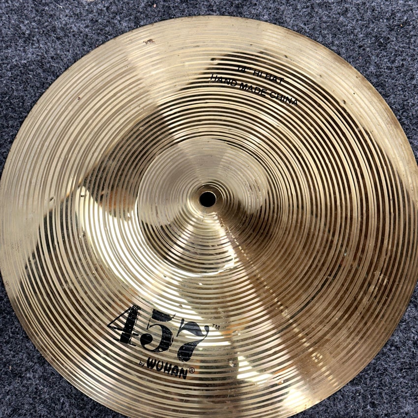 Used Wuhan 457 Hi Hat Cymbals 14" - Good - Drum Center Of Portsmouth