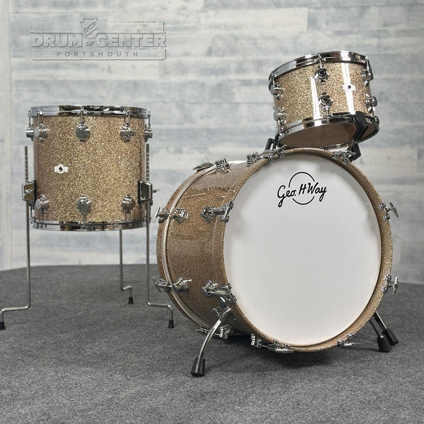 George Way Aristocrat Studio 3pc Drum Set 20/12/14 Champagne Sparkle - Drum Center Of Portsmouth