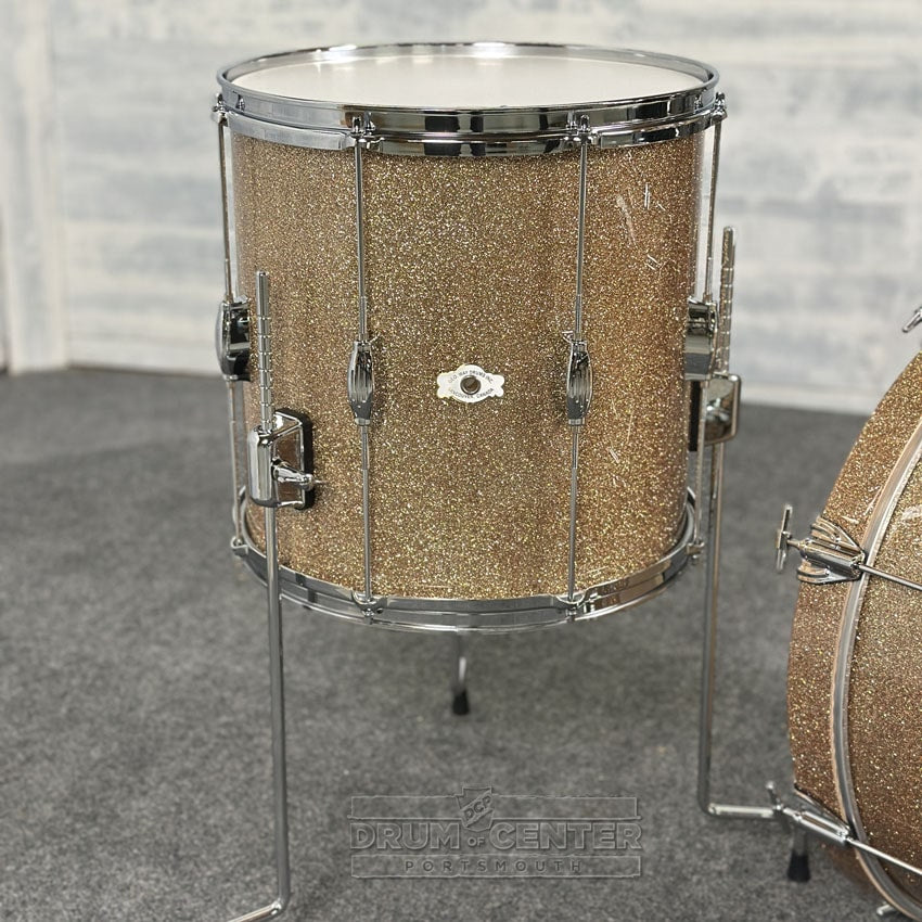 George Way Tuxedo Studio 3pc Drum Set 18/12/14 Champagne Sparkle - Drum Center Of Portsmouth