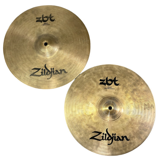 Used Zildjian ZBT Hi Hat Cymbals 13" - Fair - Drum Center Of Portsmouth