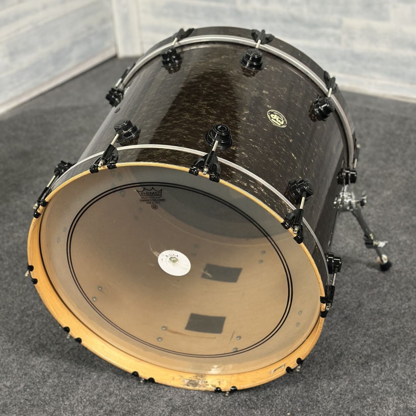 Used DW Collectors Drum Set 3pc Black Marine Pearl Wrap - Fair - Drum Center Of Portsmouth