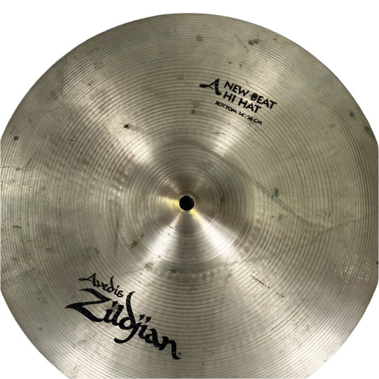 Used Zildjian A New Beat Hi Hat Cymbals 14" - Good - Drum Center Of Portsmouth