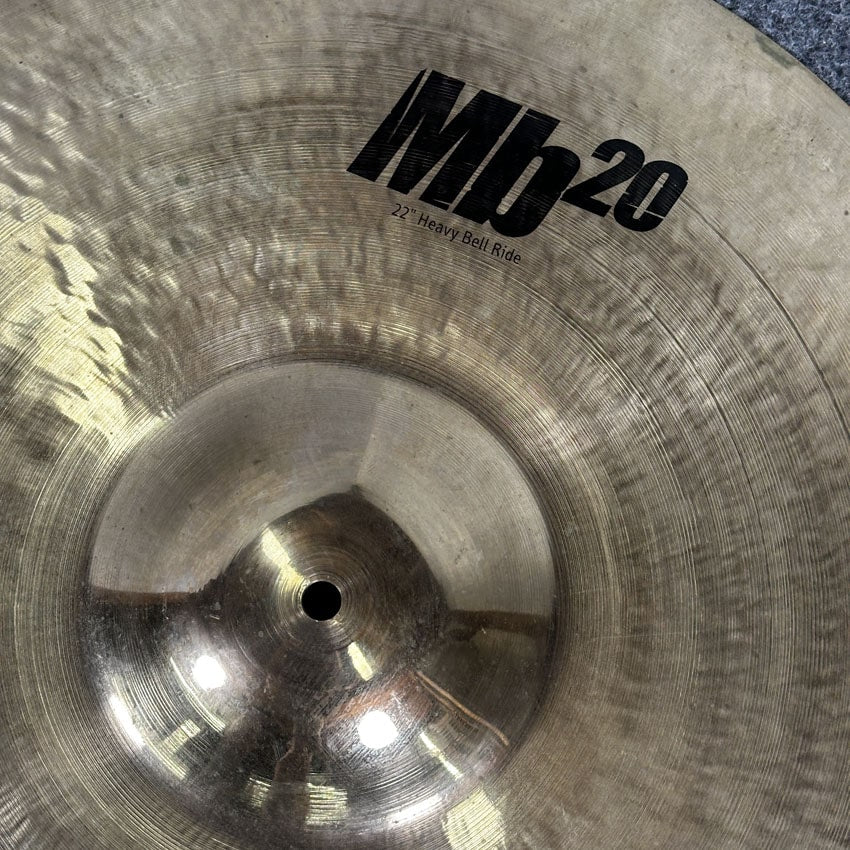 Used Meinl MB20 Mega Bell Ride Cymbal 22" - Good - Drum Center Of Portsmouth