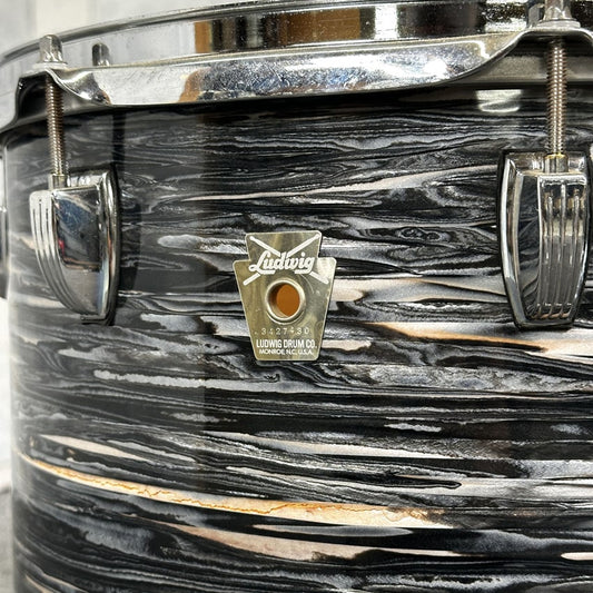 Used Ludwig Vintage Black Oyster 15x14 Rack Tom - Fair - Drum Center Of Portsmouth
