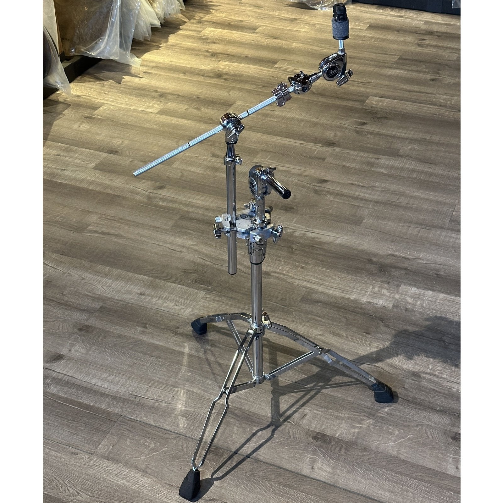Used Pearl Combination Tom/Cymbal Stand w/Standard Gyro-Lock Tom Holder - Drum Center Of Portsmouth