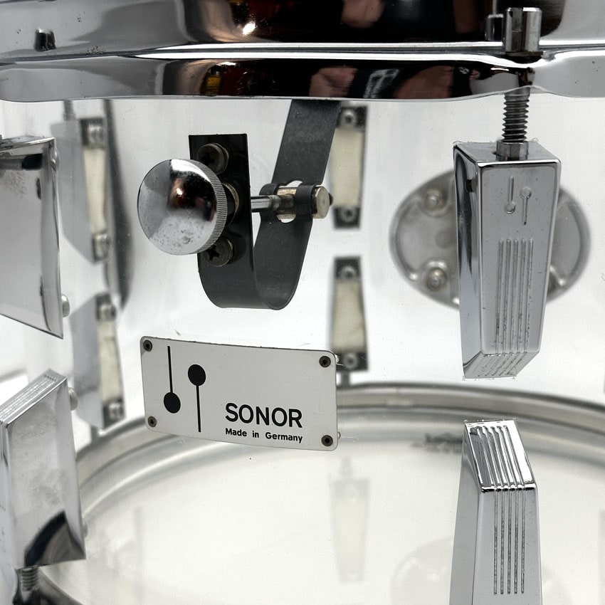Used Vintage Sonor Acryl Tom 12x8 Clear - Good - Drum Center Of Portsmouth