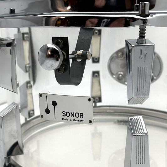 Used Vintage Sonor Acryl Tom 12x8 Clear - Good - Drum Center Of Portsmouth