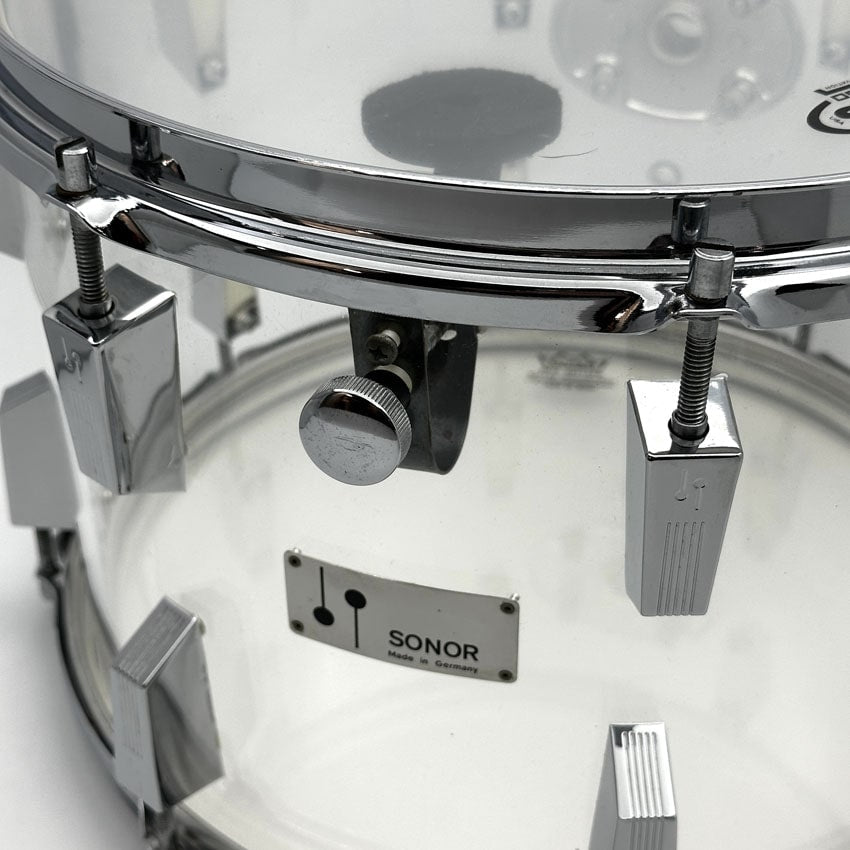 Used Vintage Sonor Acryl Tom 14x10 Clear - Good - Drum Center Of Portsmouth