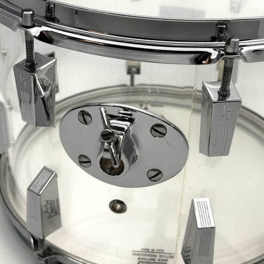 Used Vintage Sonor Acryl Tom 14x10 Clear - Good - Drum Center Of Portsmouth