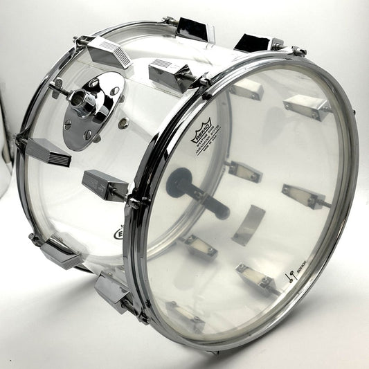 Used Vintage Sonor Acryl Tom 14x10 Clear - Good - Drum Center Of Portsmouth