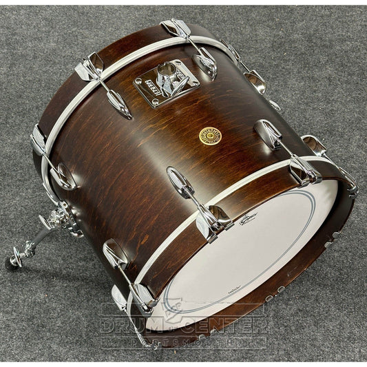 Gretsch USA Custom 3pc Drum Set 18/12/14 Satin Antique Maple w/Mount - Drum Center Of Portsmouth