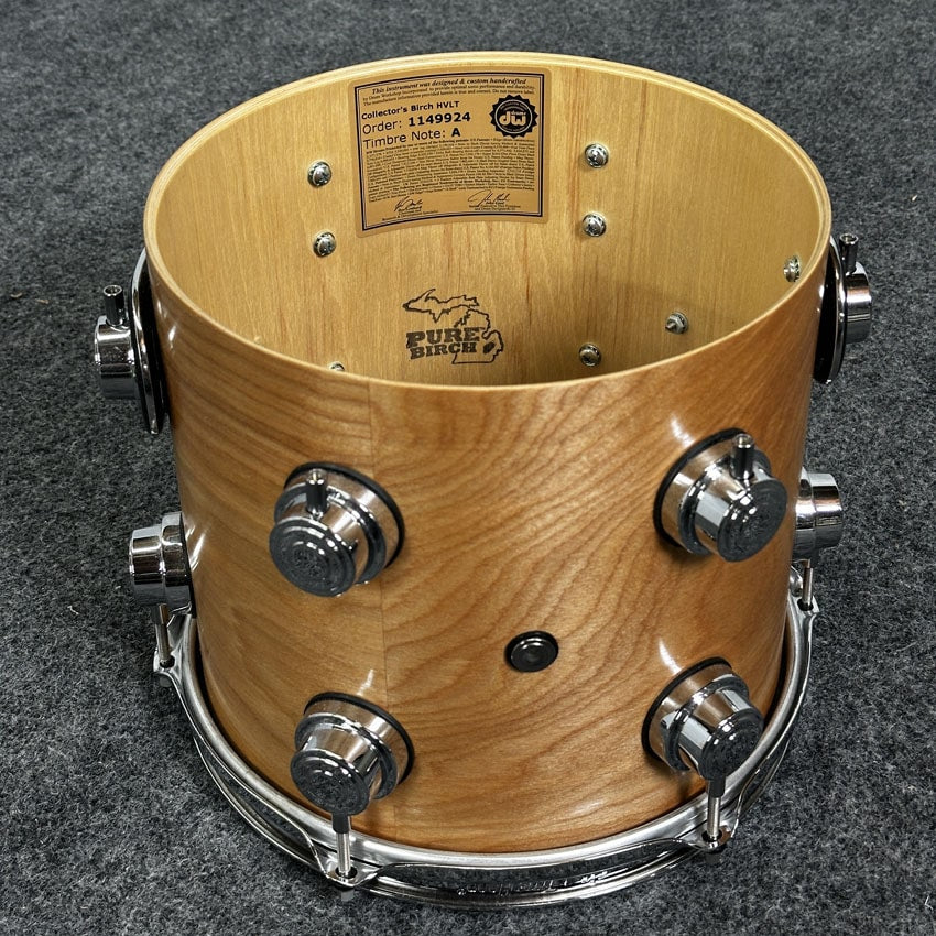 Used DW Collectors Pure Birch 4pc Drum Set Natural Satin Oil - Very Good - Drum Center Of Portsmouth