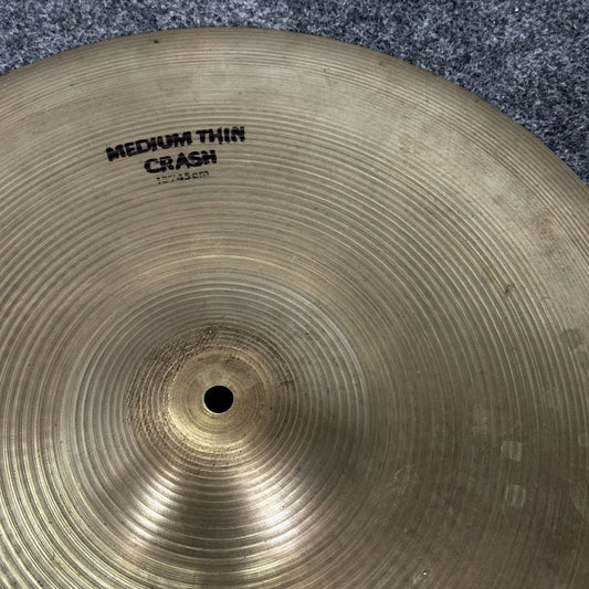 Used Zildjian A Medium Thin Crash Cymbal 18" - Fair - Drum Center Of Portsmouth
