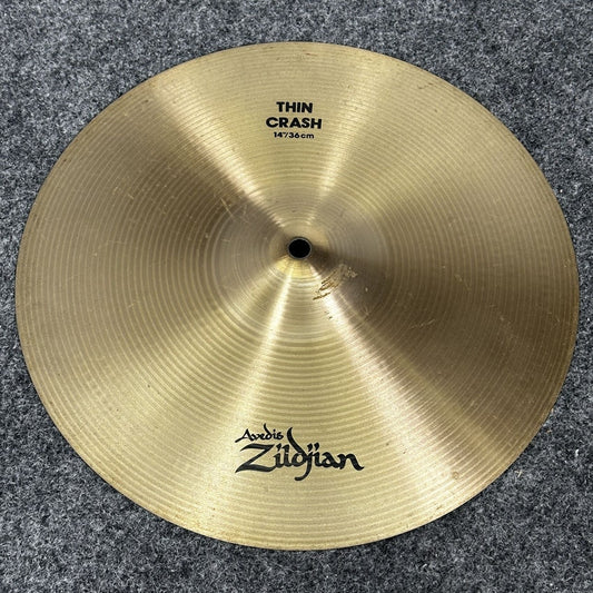 Used Zildjian A Thin Crash Cymbal 14" - Good - Drum Center Of Portsmouth