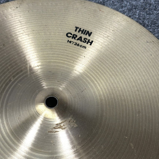 Used Zildjian A Thin Crash Cymbal 14" - Good - Drum Center Of Portsmouth