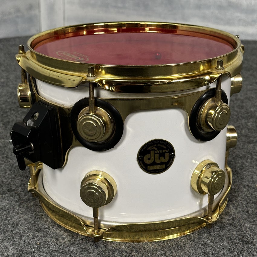 Used DW Collectors 5pc Maple Drum Set White Finish Ply w/Gold Hardware - Good - Drum Center Of Portsmouth