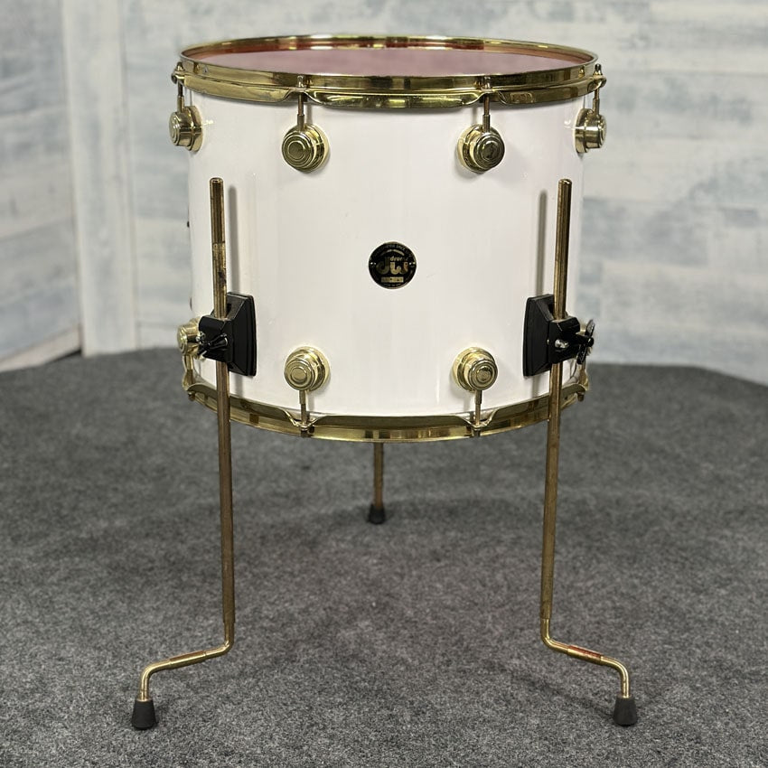Used DW Collectors 5pc Maple Drum Set White Finish Ply w/Gold Hardware - Good - Drum Center Of Portsmouth