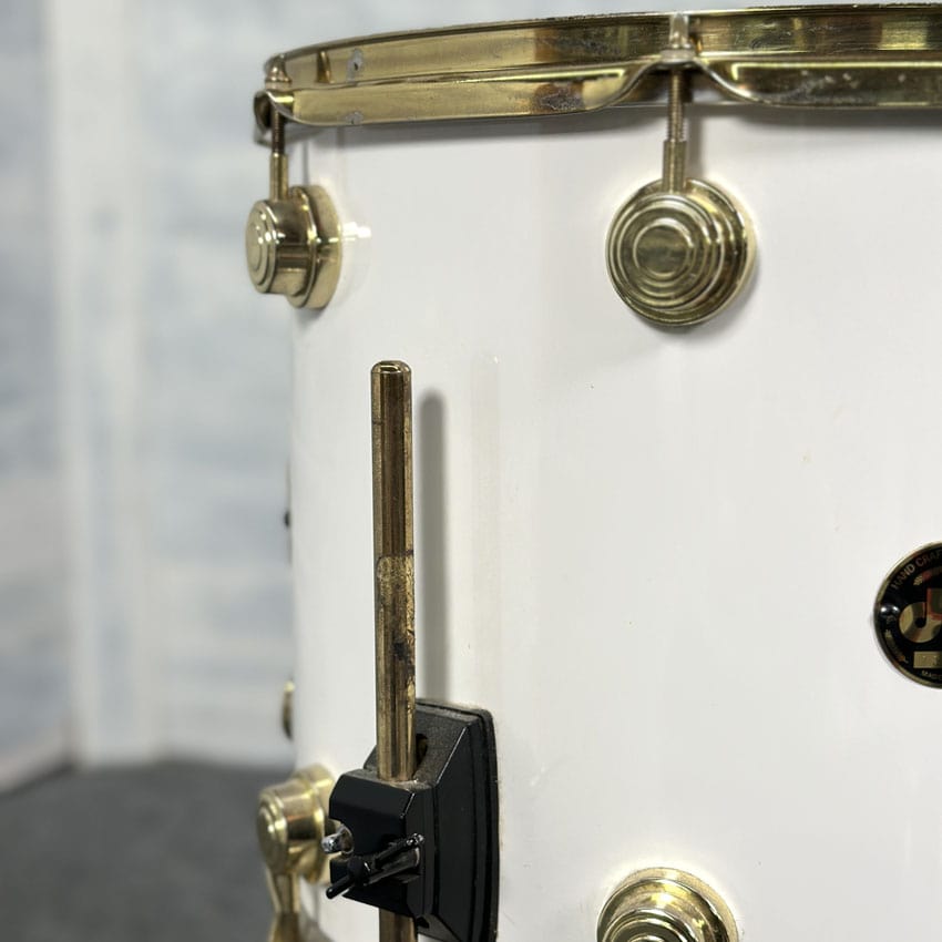 Used DW Collectors 5pc Maple Drum Set White Finish Ply w/Gold Hardware - Good - Drum Center Of Portsmouth