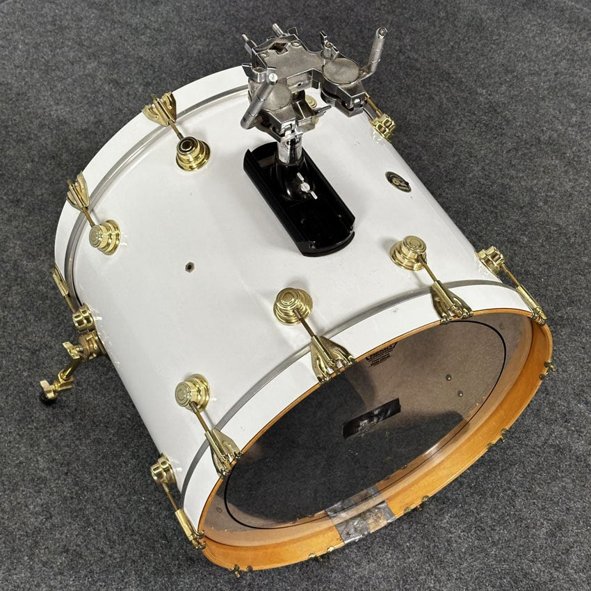 Used DW Collectors 5pc Maple Drum Set White Finish Ply w/Gold Hardware - Good - Drum Center Of Portsmouth
