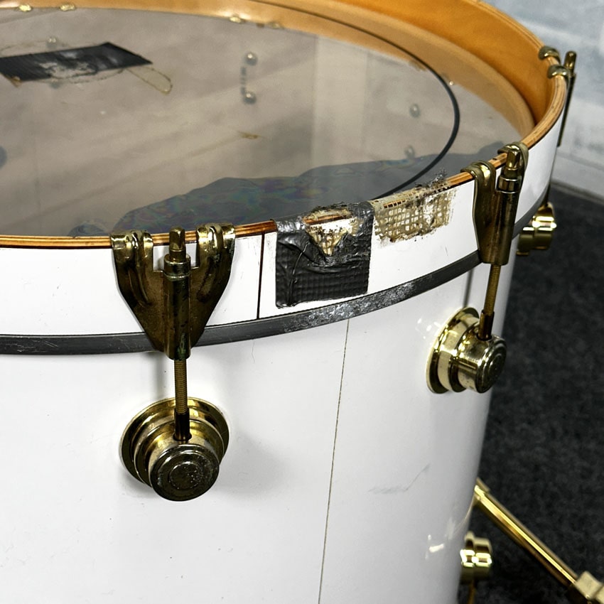 Used DW Collectors 5pc Maple Drum Set White Finish Ply w/Gold Hardware - Good - Drum Center Of Portsmouth