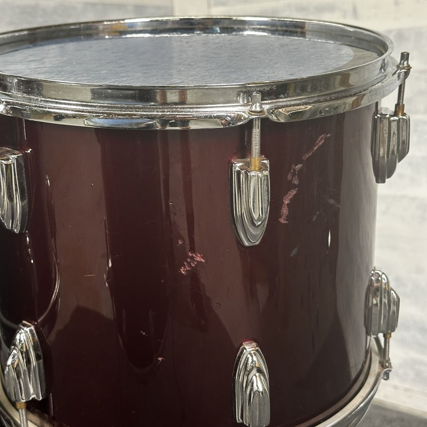 Used Hammer 4pc Drum Set Maroon Wrap - Fair - Drum Center Of Portsmouth